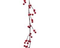 Decoris Guirlande bessen rood l130cm