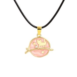 Ketting met Roze Kattenplaneet Hanger - Sieraden - Spiritueelboek.nl