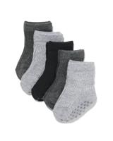 HEMA Baby Sokken Met Katoen - 5 Paar Grijs (grijs) - thumbnail
