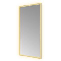 Hotbath &More Mirrors Square LED Badkamerspiegel - Rechthoek - 100 x 50 cm - Geborsteld Messing Pvd