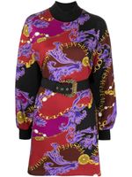 Versace Jeans Couture robe courte à imprimé Chain Couture - Noir