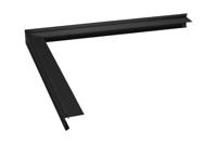 Aluminium Buitenhoek RAL9005 45 x 45 x 500mm