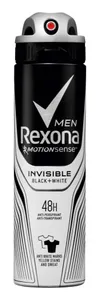 Rexona Men invisible on black+white clothes antiperspirant Mannen Spuitbus deodorant 150 ml 1 stuk(s)