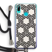 Geometrisch patroon: Huawei P Smart (2019) Transparant Hoesje met koord