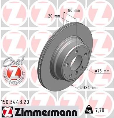 Remschijf Coat Z 150344320