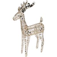 Kerstverlichting figuur -rendier - goud - 53 x 22 x 80 cm - 80 micro led lampjes -warm wit Kerstverlichting figuur -rendier - goud - 53 x 22 x 80 cm - 80 micro led lampjes -warm wit