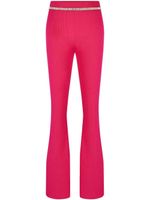 Rabanne pantalon évasé à ornements strassés - Rose - thumbnail