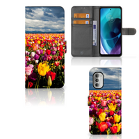 Motorola Moto G51 5G Hoesje Tulpen - thumbnail