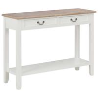 Wandtafel 110x35x80 cm hout wit