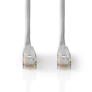 CAT5e-Kabel | U/UTP | RJ45 Male | RJ45 Male | 1.00 m | Rond | PVC | Grijs | Label