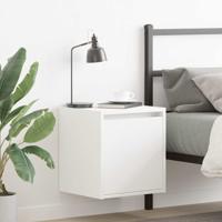 Nachtkastjes wandgemonteerd 2 st 38x34x40 cm wit
