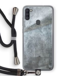 Grey Stone: Samsung Galaxy A11 Transparant Hoesje met koord