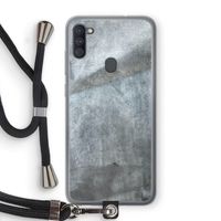 Grey Stone: Samsung Galaxy A11 Transparant Hoesje met koord