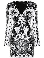 Balmain robe courte à sequins - Noir - thumbnail