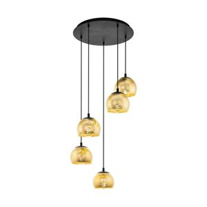 EGLO ALBARACCIN hangende plafondverlichting Flexibele montage E27 Zwart, Goud