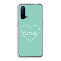 Friends heart pastel: OnePlus Nord CE 5G Transparant Hoesje