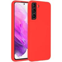 Accezz Liquid Silicone Backcover Samsung Galaxy S22 Plus Telefoonhoesje Rood