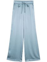 Seventy pantalon en soie à coupe droite - Bleu