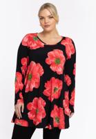 Yoek Tuniek wide bottom PETALS | Rood | Maat 42/44