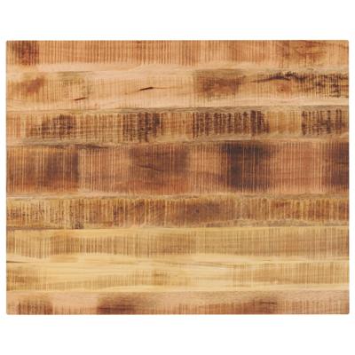 Tafelblad rechthoekig 90x80x2,5 cm massief ruw mangohout