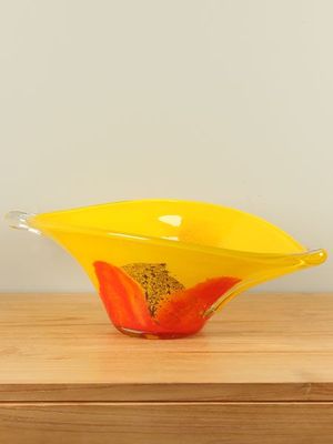 Schaal Yellow, glas