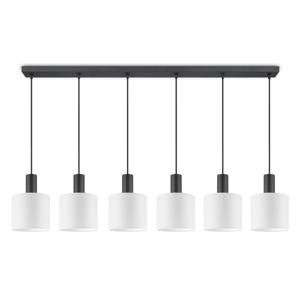 Moderne hanglamp Bling - Wit - verlichtingspendel Xxl Beam 6L inclusief lampenkap 20/20/17cm - pendel lengte 150.5 cm - geschikt voor E27 LED lamp - Pendellamp geschikt voor woonkamer, slaapkamer, keuken