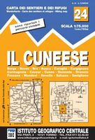 Wandelkaart 24 Il Cuneese - Cuneo | IGC - Istituto Geografico Centrale - thumbnail