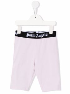 Palm Angels Kids short de cyclisme à bande logo - Rose