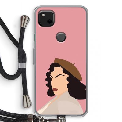 Confidence: Pixel 4a Transparant Hoesje met koord