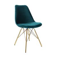 Kick kuipstoel Velvet - Blauw