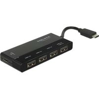 DeLOCK Externe USB 3.1 Gen 1 USB-C > 4x USB-A + 1x USB-C PD USB-hub usb-hub - thumbnail