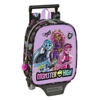 Schoolrugzak met Wielen Monster High Creep Zwart 22 x 27 x 10 cm - thumbnail