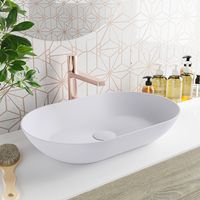 MONDIAZ ONNI Waskom solid surface 55cm kleur Cale / Cale MONDIAZ ONNI Waskom solid surface 55cm kleur Cale / Cale