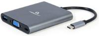 Cablexpert USB-C 6-in-1 multi adapter USB-C dock 6-voudig - 9530506 Cablexpert USB-C 6-in-1 multi adapter USB-C dock 6-voudig - 9530506