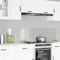 VidaXL Keuken achterwand 2 pcs doorzichtig 90 x 40 cm gehard glas