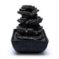 Rots Waterfontein Zwart - 13 x 13 x 18 cm