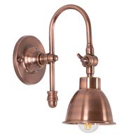 Messing Wandlamp Pasco Antiek Koper