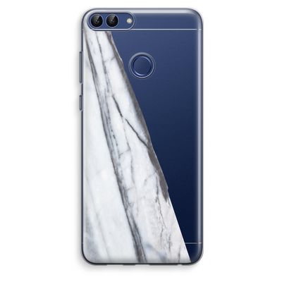 Gestreepte marmer: Huawei P Smart (2018) Transparant Hoesje