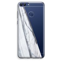 Gestreepte marmer: Huawei P Smart (2018) Transparant Hoesje
