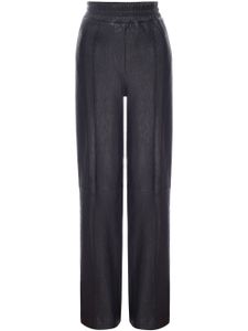 RTA pantalon en cuir à taille élastiquée - Noir