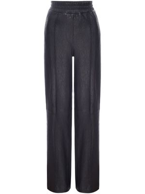 RTA pantalon en cuir à taille élastiquée - Noir