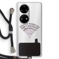 Home Is Where The Wifi Is: Huawei P50 Pro Transparant Hoesje met koord