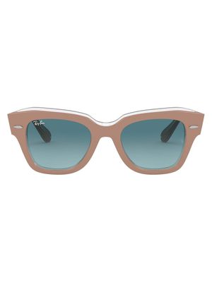 Ray-Ban lunettes de soleil State Street à monture carrée - Marron