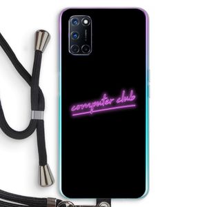 Vice Black: Oppo A72 Transparant Hoesje met koord