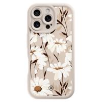 iPhone 16 Pro beige case - In bloom