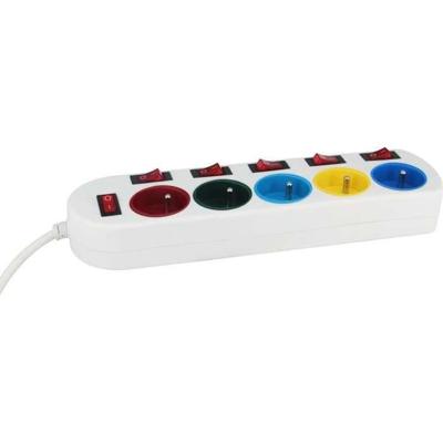 Stekkerdoos - GAO - 5 stopcontacten - Met schakelaars, 16A, 230V