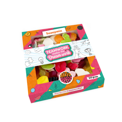 Snoeppakket “Teamwork makes the Dream work” mix snoep