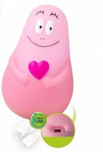 Pabobo Lumilove Barbapapa babynachtlamp Roze LED
