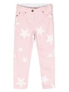 Stella McCartney Kids jean à étoiles imprimées - Rose