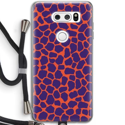 Purple Giraffe: LG V30 Transparant Hoesje met koord